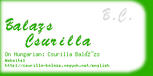 balazs csurilla business card